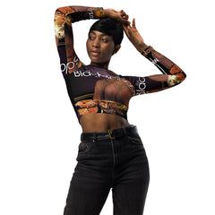 The Black Belt Soap Recycled Long-Sleeve Crop Top