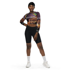 The Black Belt Soap Recycled Long-Sleeve Crop Top